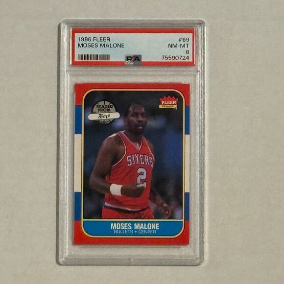 1986-87 FLEER BASKETBALL COMPLETE SET 1-132 11 stickers PSA Jordan Barkley Magic - Picture 12 of 16